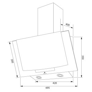 Máy hút mùi vát nghiêng GT-H266
