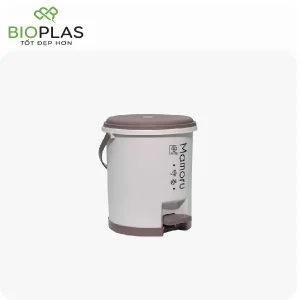 Thùng rác tròn 10L màu ghi - HH00183