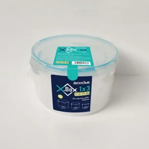 Bộ 3 hộp thực phẩm tròn có ron Biohome - HH00483