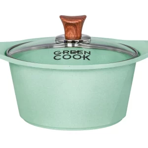 Nồi đúc đáy từ men đá xanh ngọc 24 cm Green Cook GCS05-24IH
